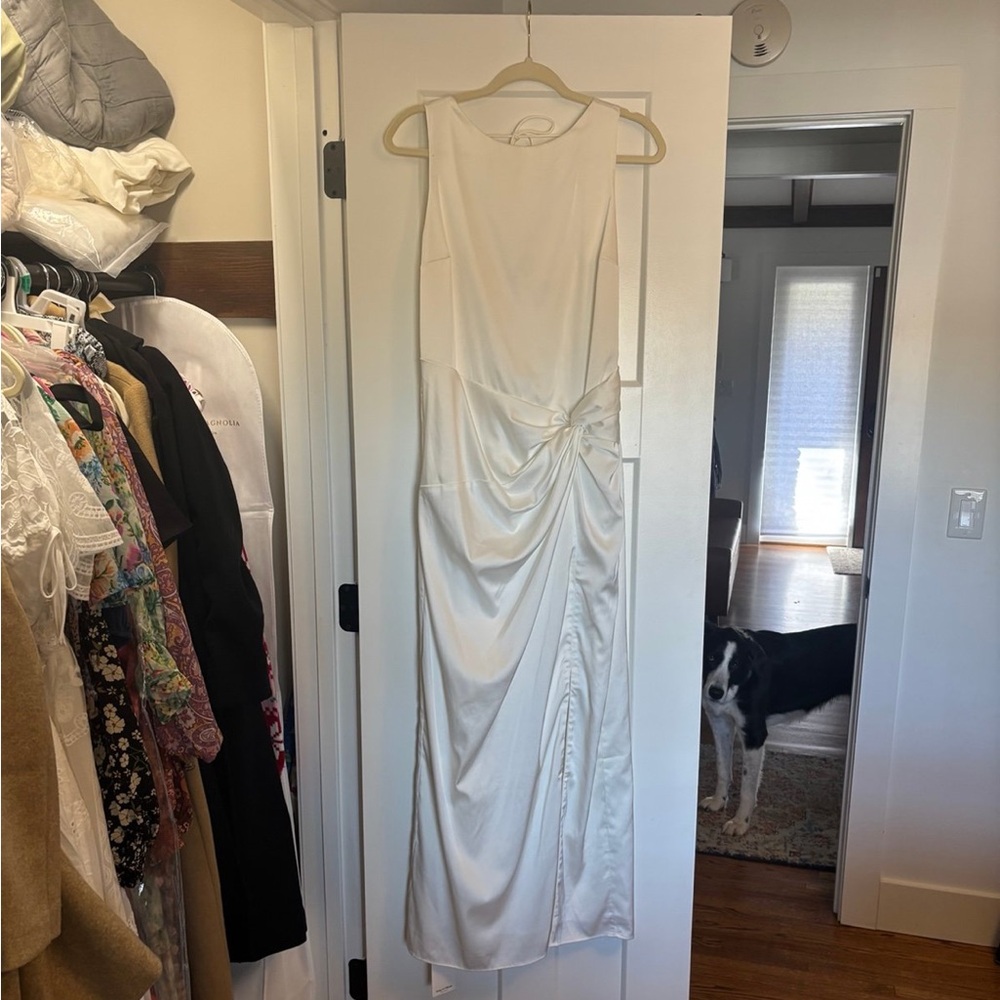 NWT Abercrombie Draped Skirt Maxi Dress - Picture 2 of 5